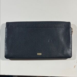 HOBO Black Textured Leather Clutch